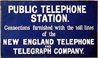 Public Telephone Station Sign